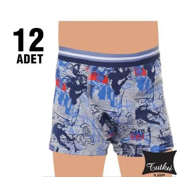 Tutku Elestan Empirme Erkek Çocuk Boxer 12'li ana resim