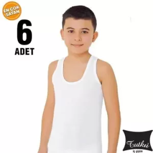Tutku Erkek Çocuk Penye Atlet 6'lı