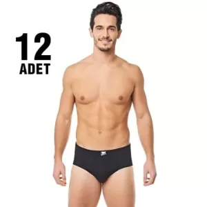 Tutku Erkek Kom Slip Külot Renkli 12’li ana resim